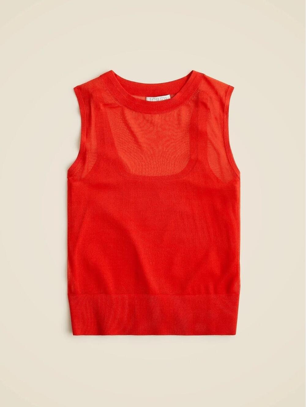 J Crew Gauzy sweater shell